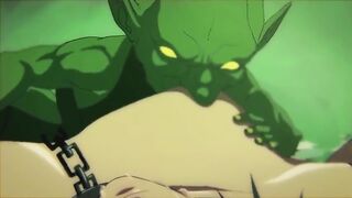 Зеленые гоблины трахают пленного парня в хентай порно