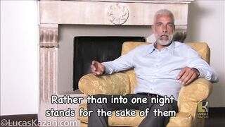 Деловой мужчина надавал в рот любовнику