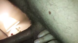 Член проникает в очко крупным планом