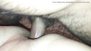 Член проникает в очко крупным планом