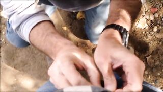 Бородатый дед сосет мой член