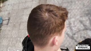 Друзья на заброшке занимаются анальным сексом и сосут